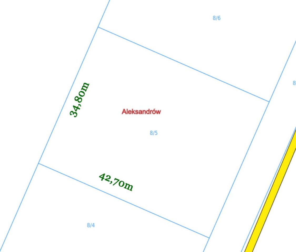 Działka rolno-budowlana Aleksandrów. Zdjęcie 5