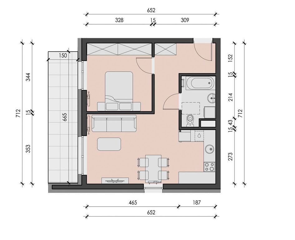 Mieszkanie 2-pokojowe Zgierz, ul. Konstantynowska. Zdjęcie 6