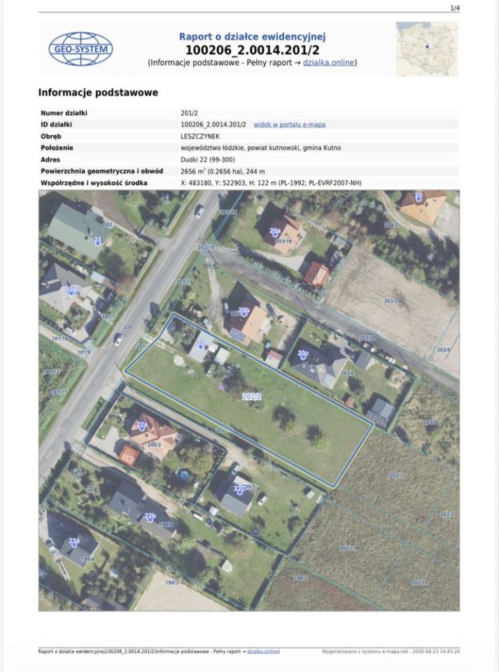 Działka budowlana Leszczynek Dudki. Zdjęcie 1