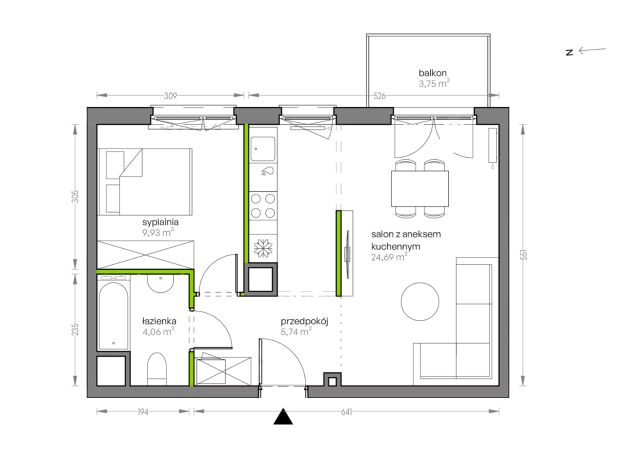 Mieszkanie 2-pokojowe Kraków Płaszów, ul. Myśliwska. Zdjęcie 25