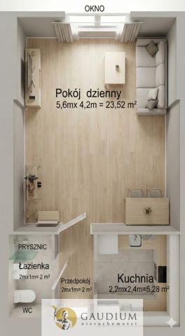 Mieszkanie 1-pokojowe Nowy Staw, ul. Mickiewicza. Zdjęcie 2