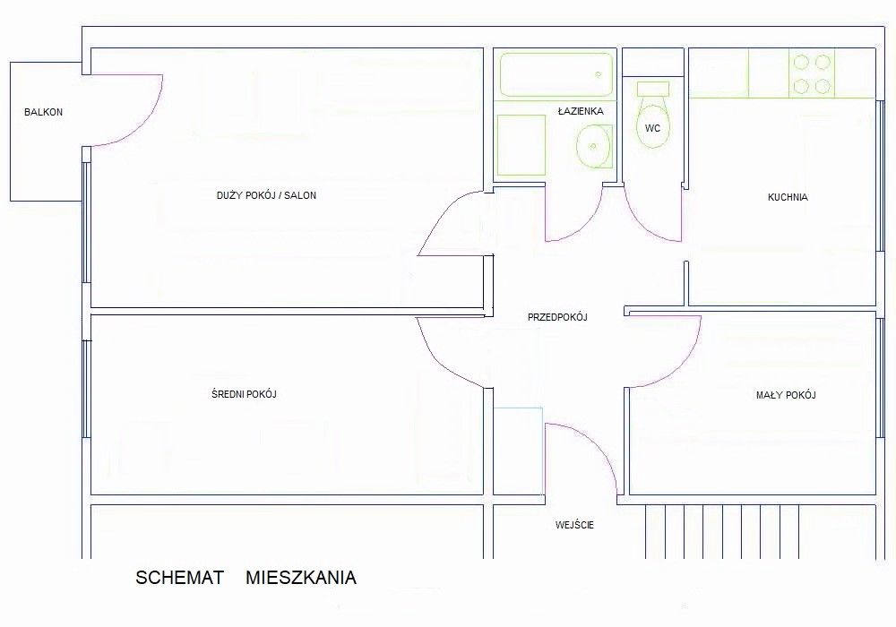 Mieszkanie 3-pokojowe Tarnobrzeg Serbinów, ul. Jana Matejki. Zdjęcie 8