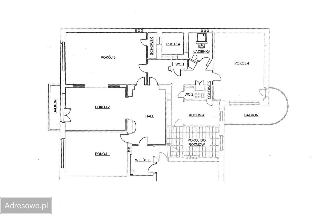 Mieszkanie 5-pokojowe Łódź Śródmieście, ul. Prezydenta Gabriela Narutowicza. Zdjęcie 4