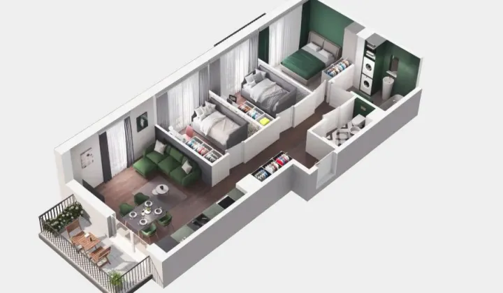 Mieszkanie 2-pokojowe Warszawa Praga-Południe, ul. Pawła Włodkowica