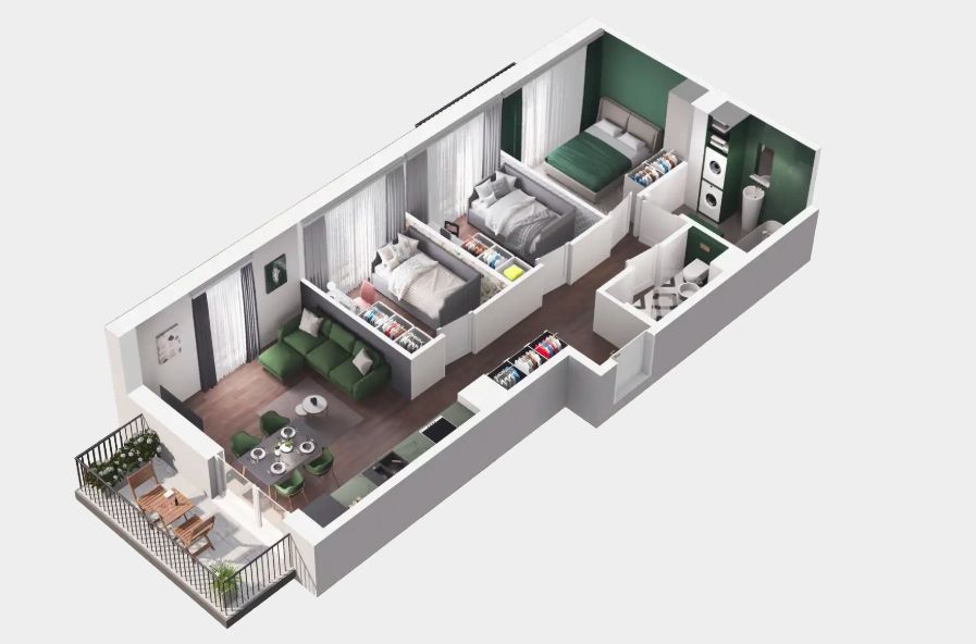 Mieszkanie 2-pokojowe Warszawa Praga-Południe, ul. Pawła Włodkowica. Zdjęcie 4