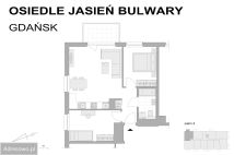 Mieszkanie 3-pokojowe Gdańsk Jasień, ul. Krzysztofa Komedy. Zdjęcie 4