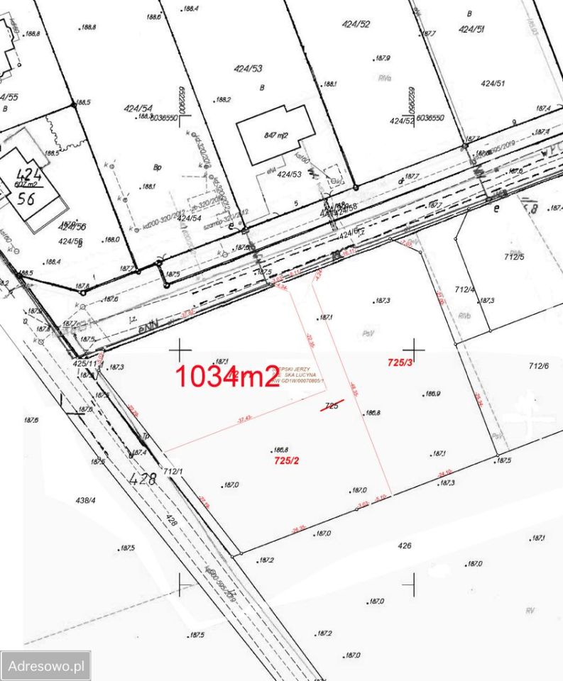 Działka budowlana Kielno, ul. Chabrowa. Zdjęcie 4
