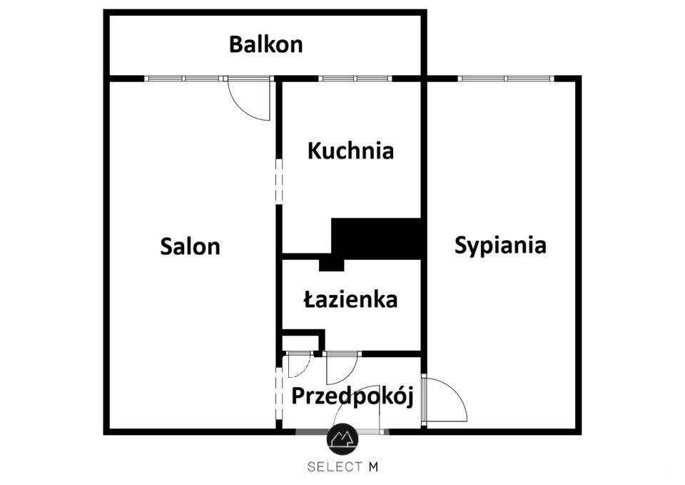 Mieszkanie 2-pokojowe Jelenia Góra Zabobrze, ul. Krzysztofa Komedy-Trzcińskiego. Zdjęcie 9