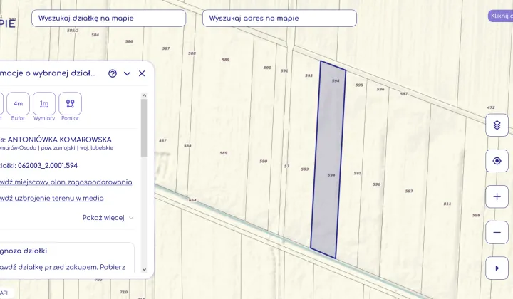 Działka rolna Antoniówka