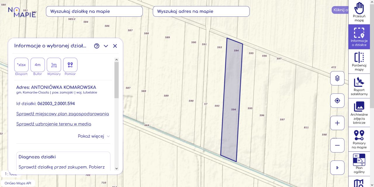 Działka rolna Antoniówka