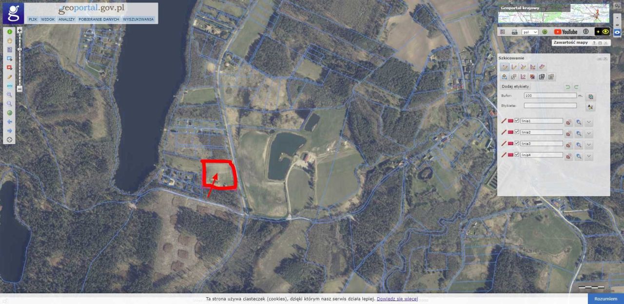 Działka rolno-budowlana Krąg. Zdjęcie 4