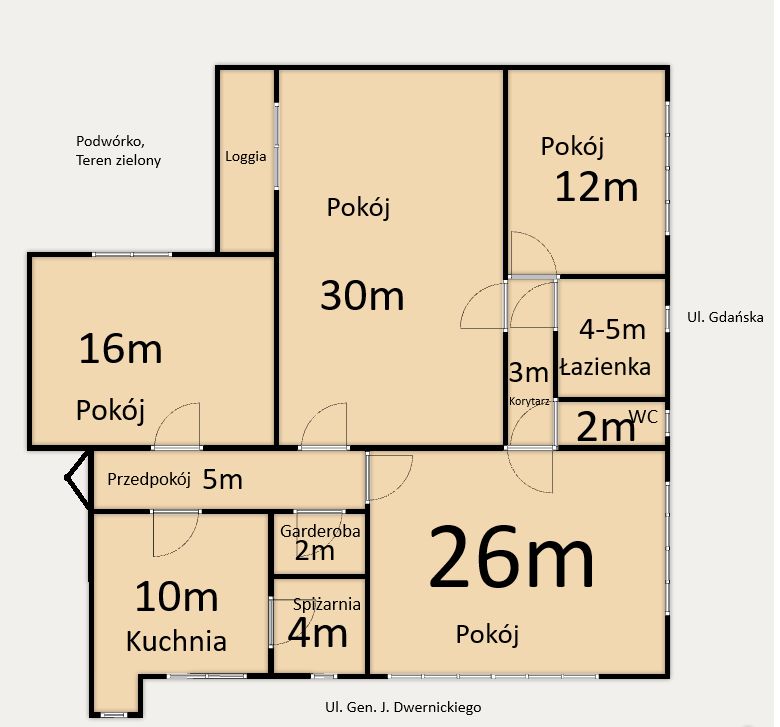 Mieszkanie 4-pokojowe Bydgoszcz Osiedle Leśne, ul. Gdańska. Zdjęcie 14