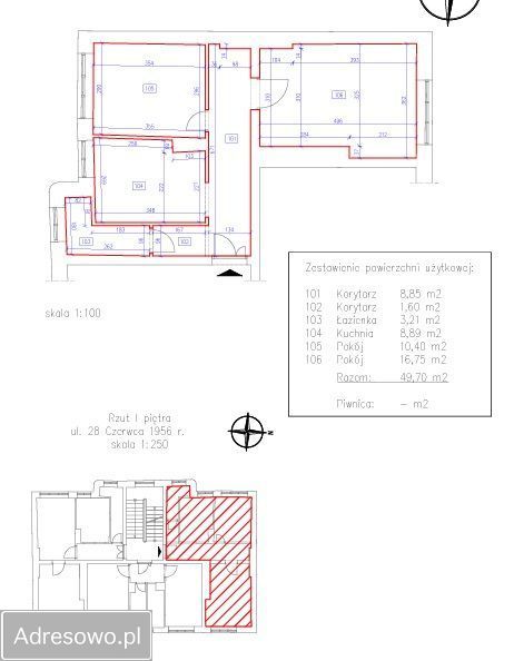 kamienica Poznań Dębiec, ul. 28 Czerwca 1956 r.. Zdjęcie 9