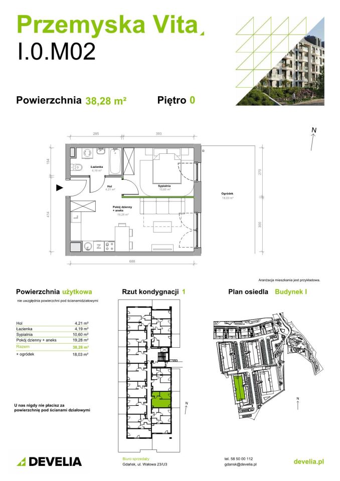 Mieszkanie 2-pokojowe Gdańsk Ujeścisko, ul. Przemyska. Zdjęcie 11