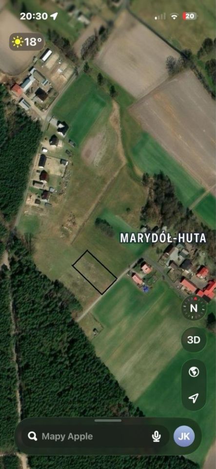 Działka budowlana Marydół Marydół-Huta. Zdjęcie 2