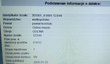 Działka inwestycyjna Golina, ul. Cmentarna