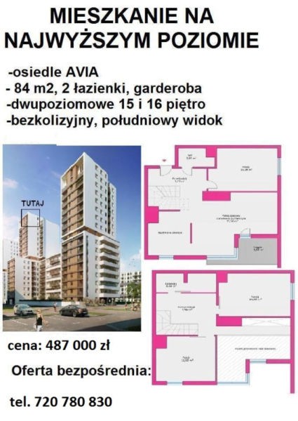 Mieszkanie 4-pokojowe Kraków Czyżyny, os. Avia. Zdjęcie 1