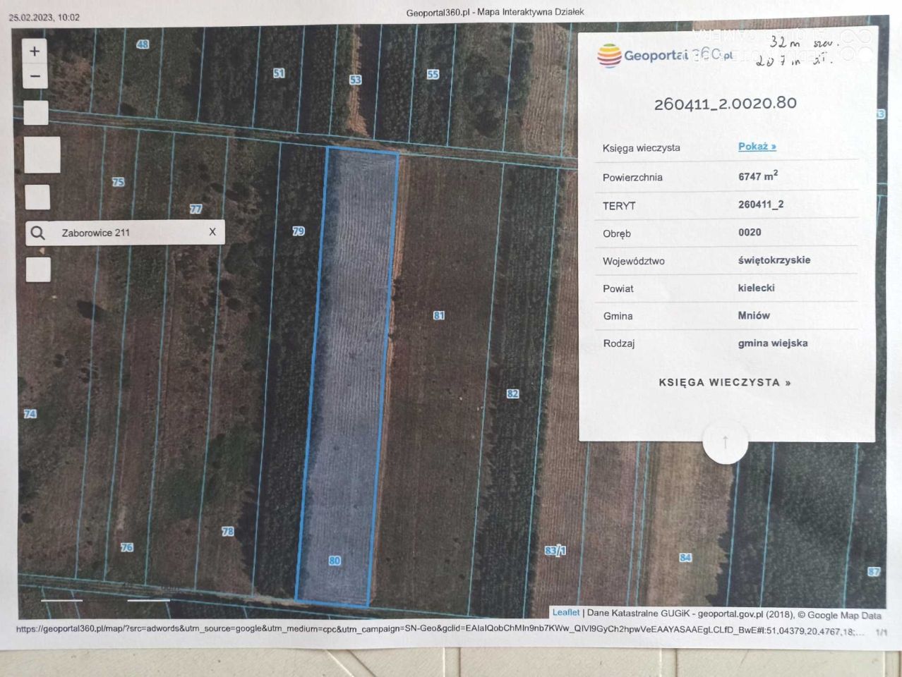 Działka rolna Zaborowice. Zdjęcie 3