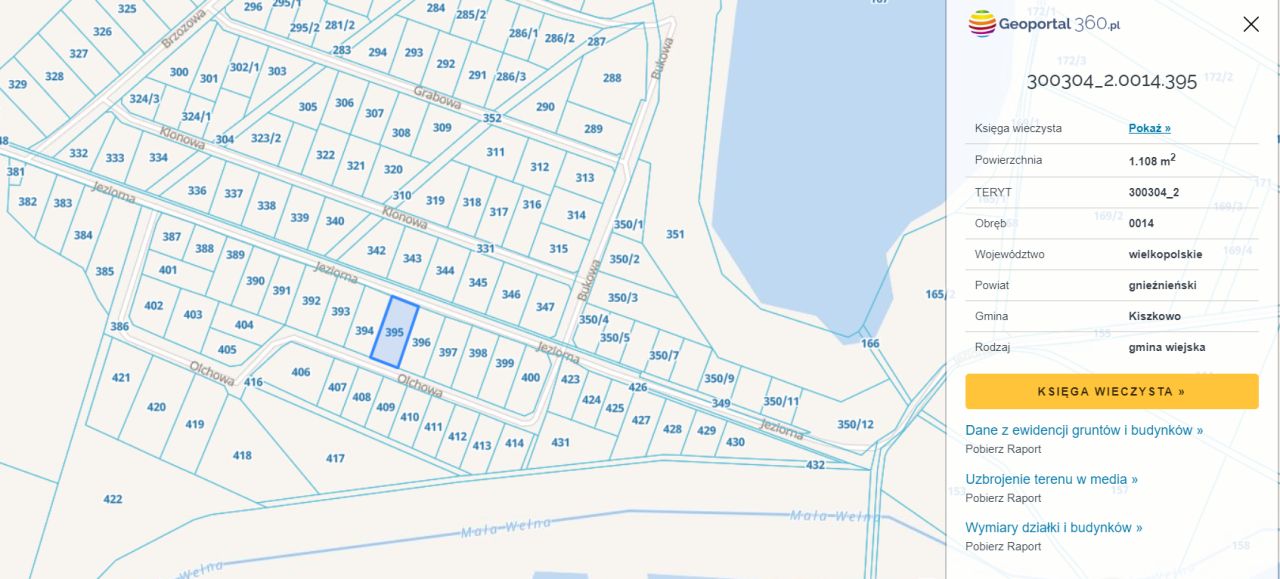 Działka budowlana Rybno Wielkie, ul. Jeziorna. Zdjęcie 3