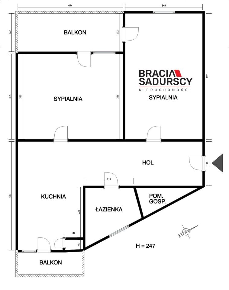 Mieszkanie 2-pokojowe Kraków Grzegórzki, ul. Kotlarska. Zdjęcie 18