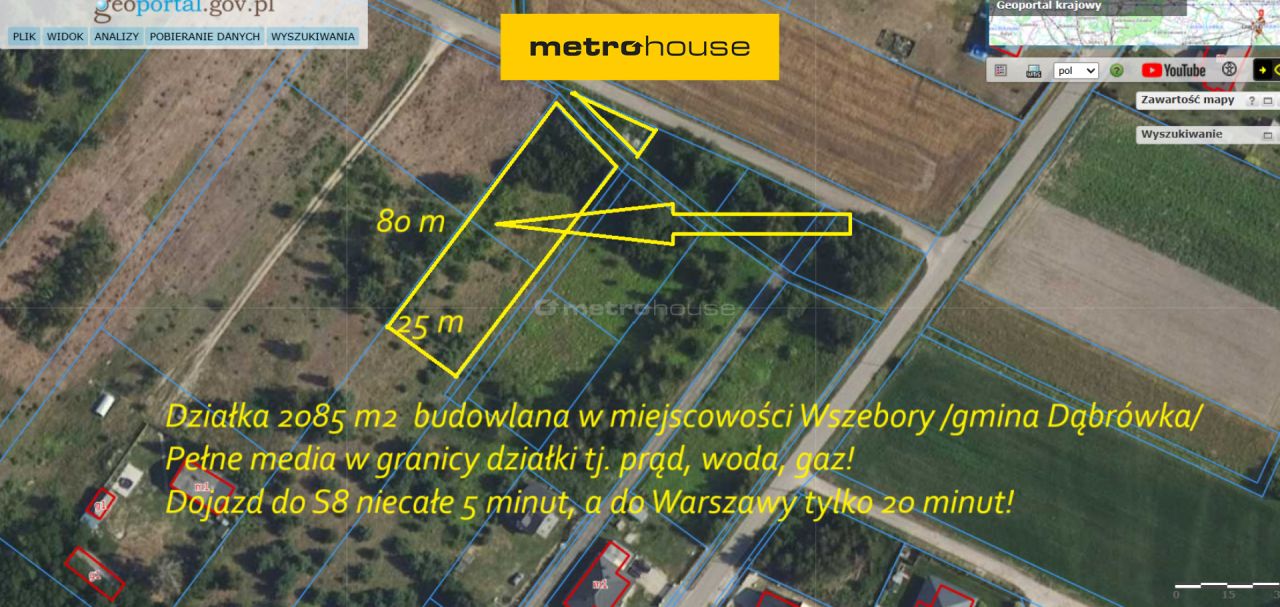 Działka budowlana Wszebory, ul. Twórcza
