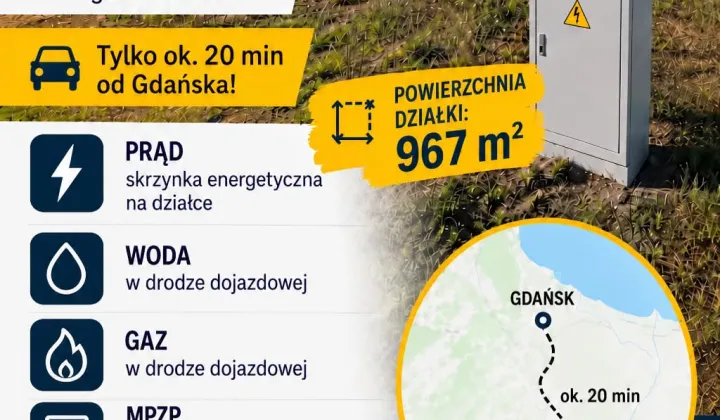 Działka budowlana Kolnik, ul. Dwie Topole