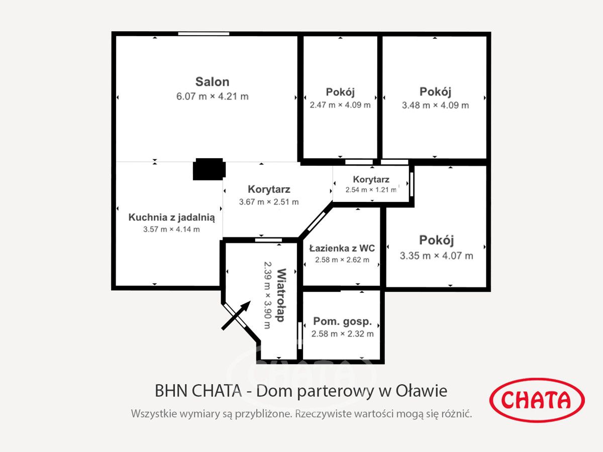 dom wolnostojący, 5 pokoi Oława, ul. Radosna. Zdjęcie 17