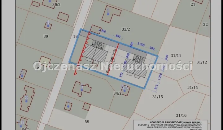 Działka budowlana Myślęcinek