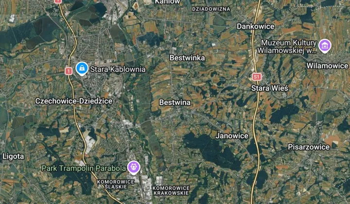 Działka budowlana Bestwina Podlesie, ul. Brzozowa