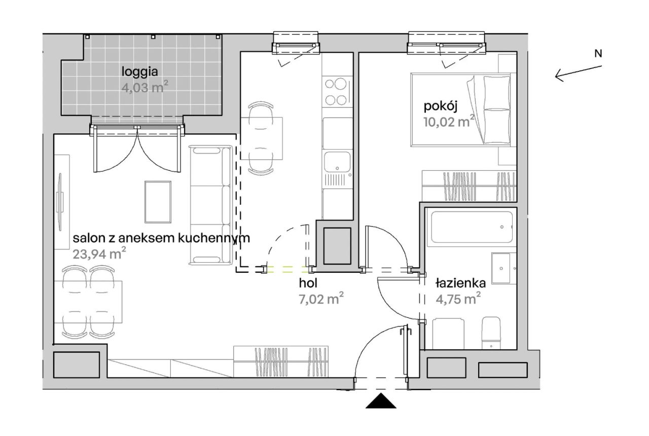 Mieszkanie 2-pokojowe Poznań Starołęka, ul. Unii Lubelskiej. Zdjęcie 7
