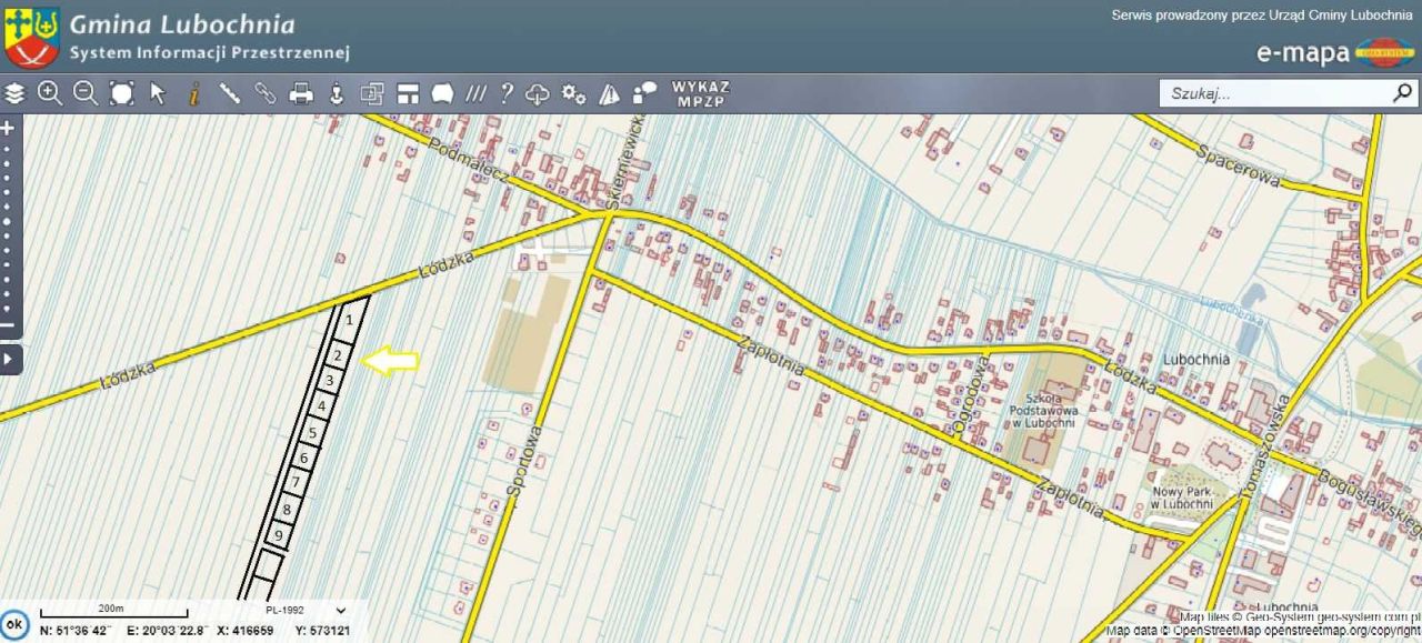 Działka budowlana Lubochnia. Zdjęcie 2