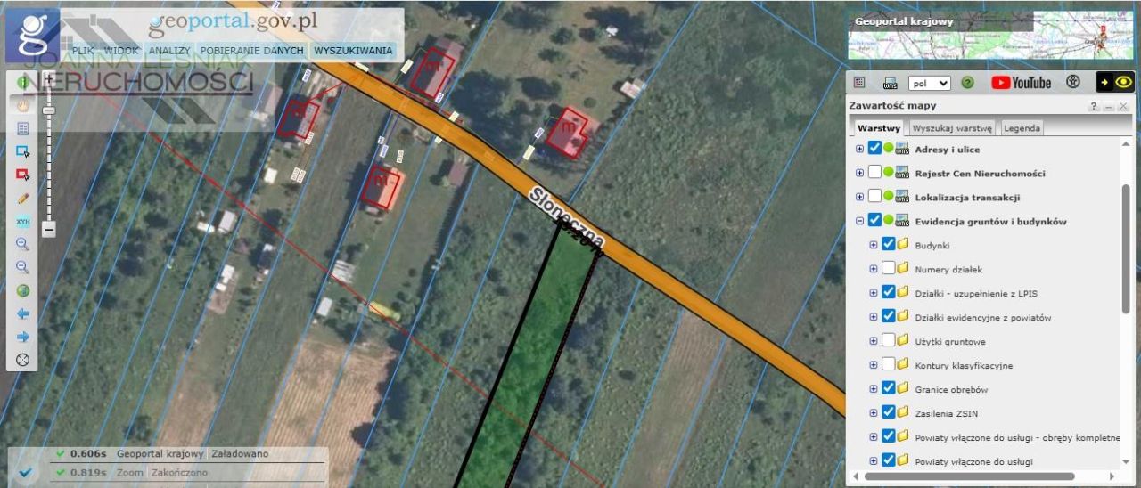 Działka budowlana Rodaki, ul. Słoneczna. Zdjęcie 6