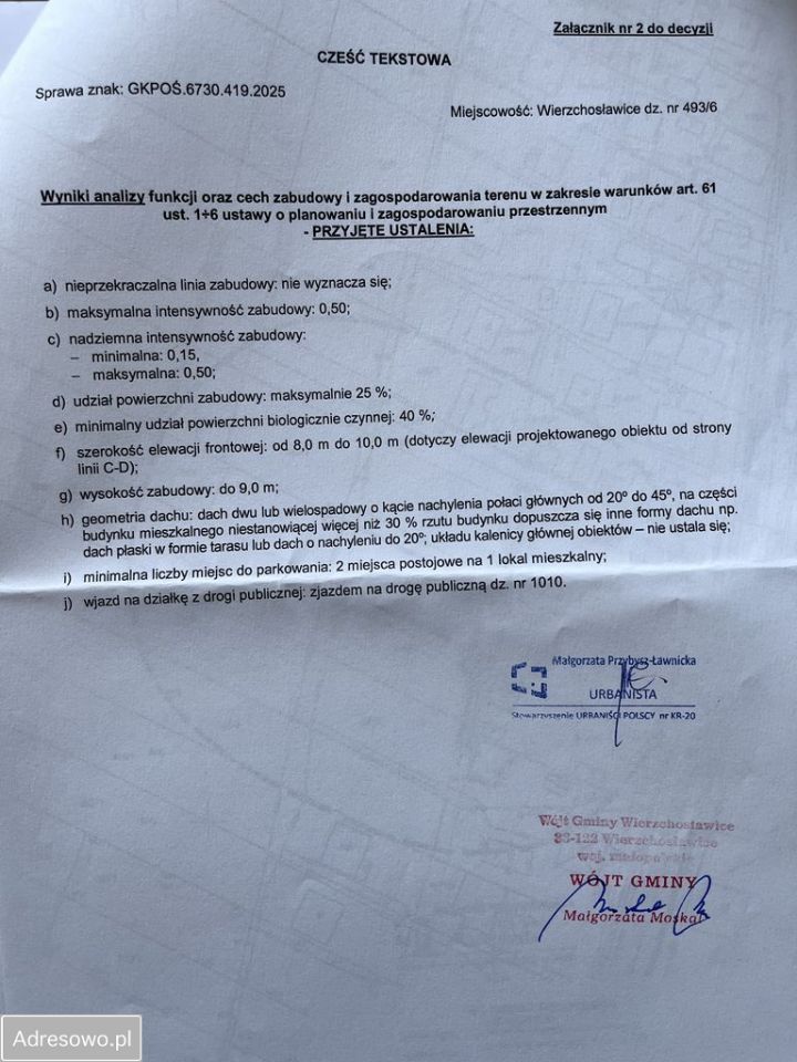 Działka budowlana Wierzchosławice Trzydniaki. Zdjęcie 4