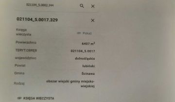 Działka rolna Tymowa