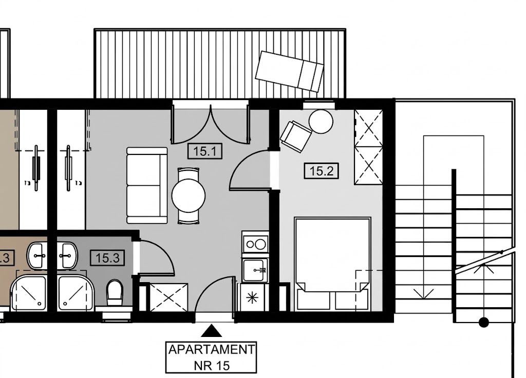 Mieszkanie 2-pokojowe Niechorze, ul. Kapitańska. Zdjęcie 6