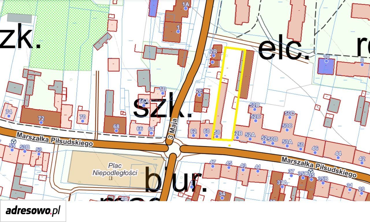 Działka inwestycyjna Końskie, ul. marsz. Piłsudskiego. Zdjęcie 2