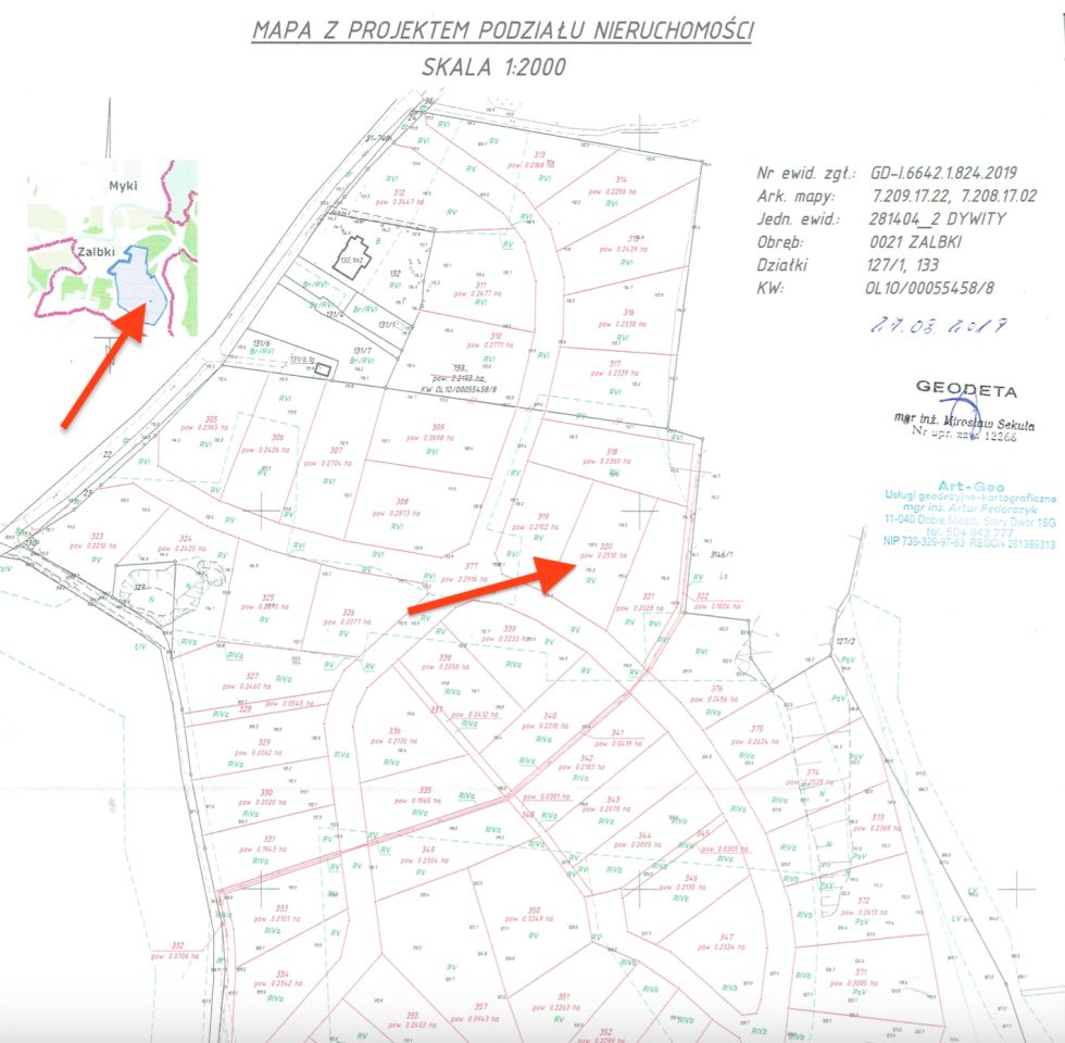 Działka budowlana Zalbki. Zdjęcie 3