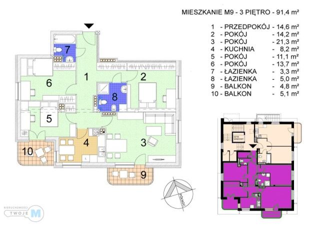 Mieszkanie 4-pokojowe Kielce KSM, ul. Ludwiki Wawrzyńskiej. Zdjęcie 4