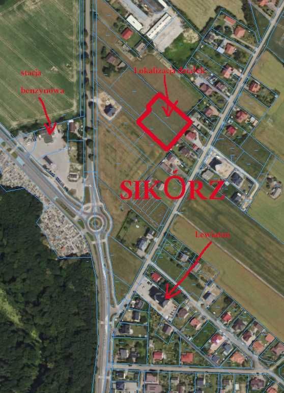 Działka budowlana Sikórz. Zdjęcie 4