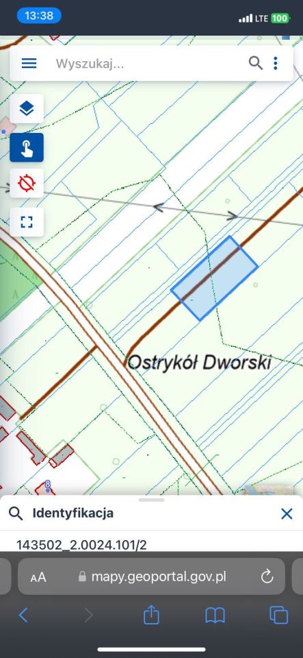 Działka rekreacyjna Ostrykół Dworski