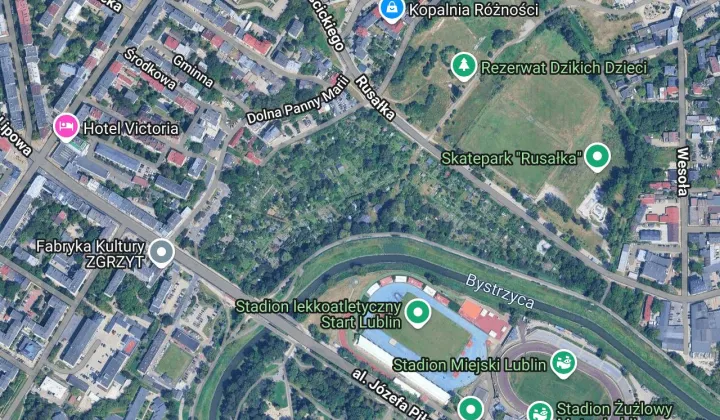 Działka rod Lublin Śródmieście, ul. Rusałka