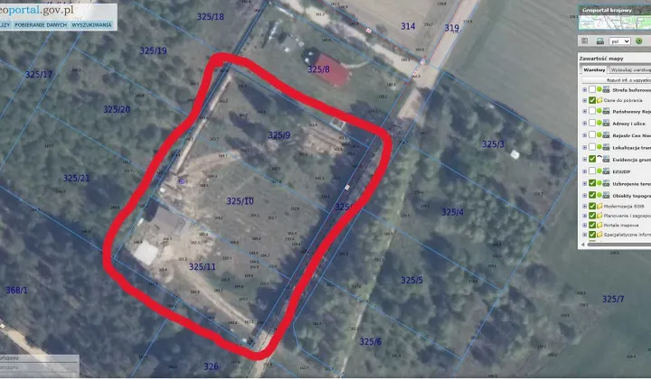 Działka budowlana Przytarnia