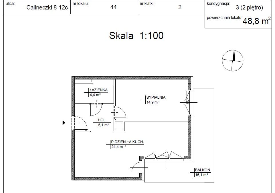 Mieszkanie 2-pokojowe Ząbki, ul. Powstańców. Zdjęcie 6