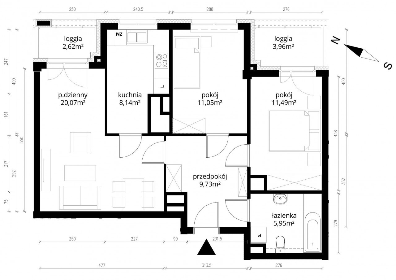 Mieszkanie 3-pokojowe Warszawa Gocław, ul. Ostrobramska. Zdjęcie 17