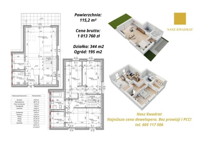 bliźniak, 4 pokoje Łódź Kowalszczyzna. Zdjęcie 2