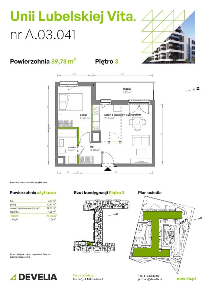 Mieszkanie 2-pokojowe Poznań Starołęka, ul. Unii Lubelskiej. Zdjęcie 7