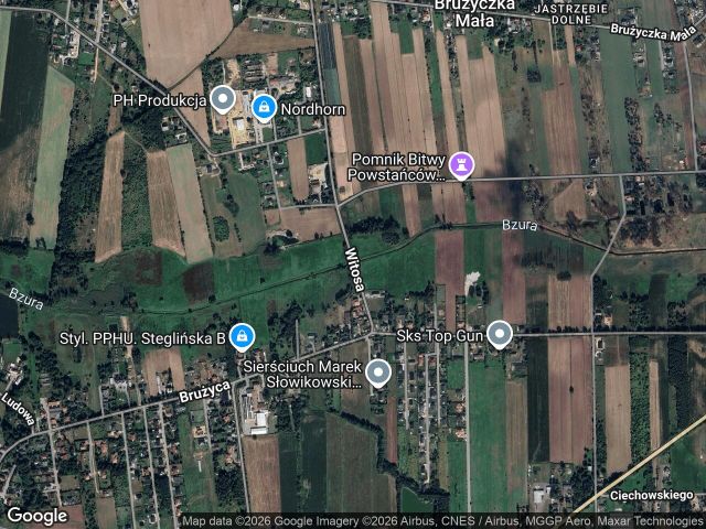 Działka rolno-budowlana Aleksandrów Łódzki Brużyca Wielka, ul. Wincentego Witosa. Zdjęcie 1