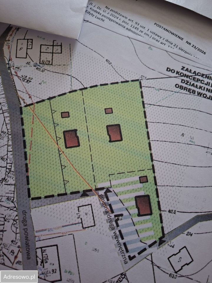 Działka budowlana Wojbórz. Zdjęcie 4