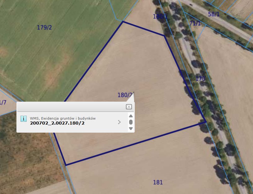 Działka rolna Podgórze, ul. Złota