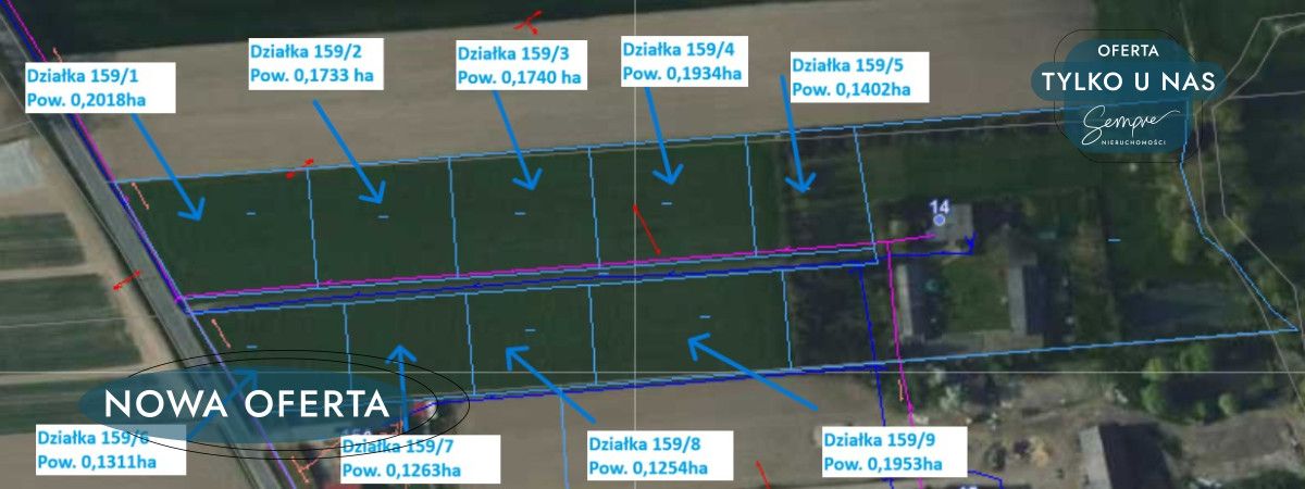 Działka budowlana Wójcice. Zdjęcie 5